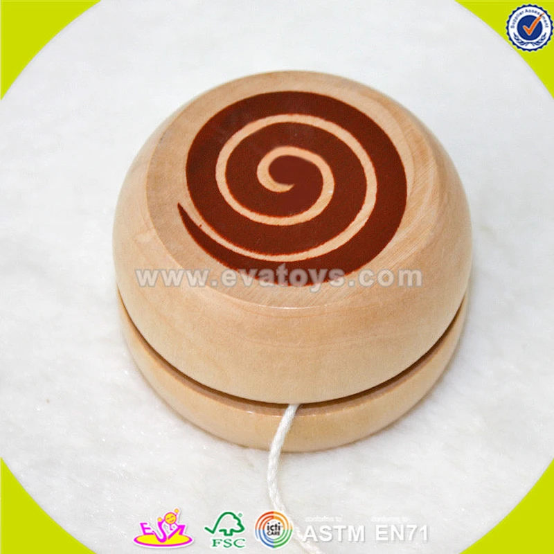 wholesale funny baby wooden yo yo toy W01B013