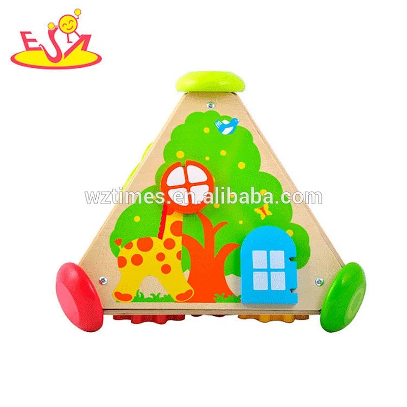 Wholesale multi-function wooden cube toy for children W12D083