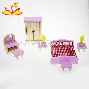 2018 New arrival lovely wooden house furniture for doll house W06B026