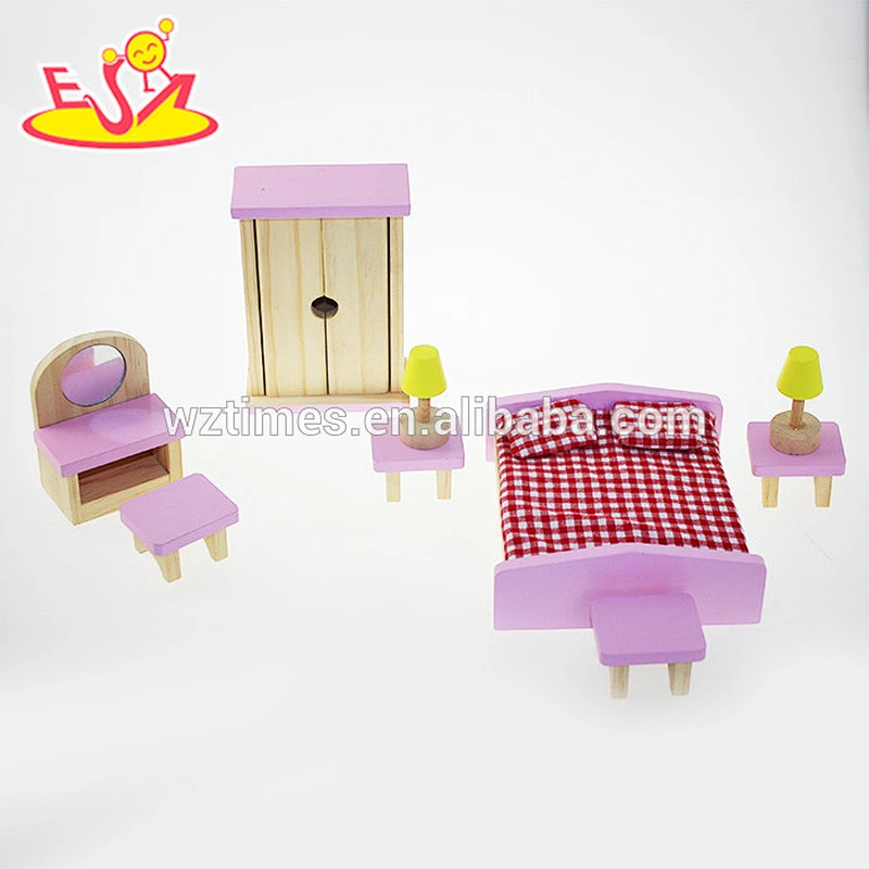 2018 New arrival lovely wooden house furniture for doll house W06B026