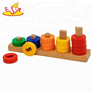 Pädagogisches hölzernes Regenbogenspielzeug der neuen Ankunft für Kinder W13D205