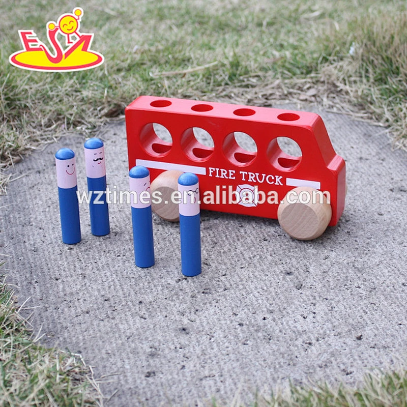 2018 wholesale baby wooden mini car toys cheap kids wooden mini car toys funny children wooden mini car toys W04A260