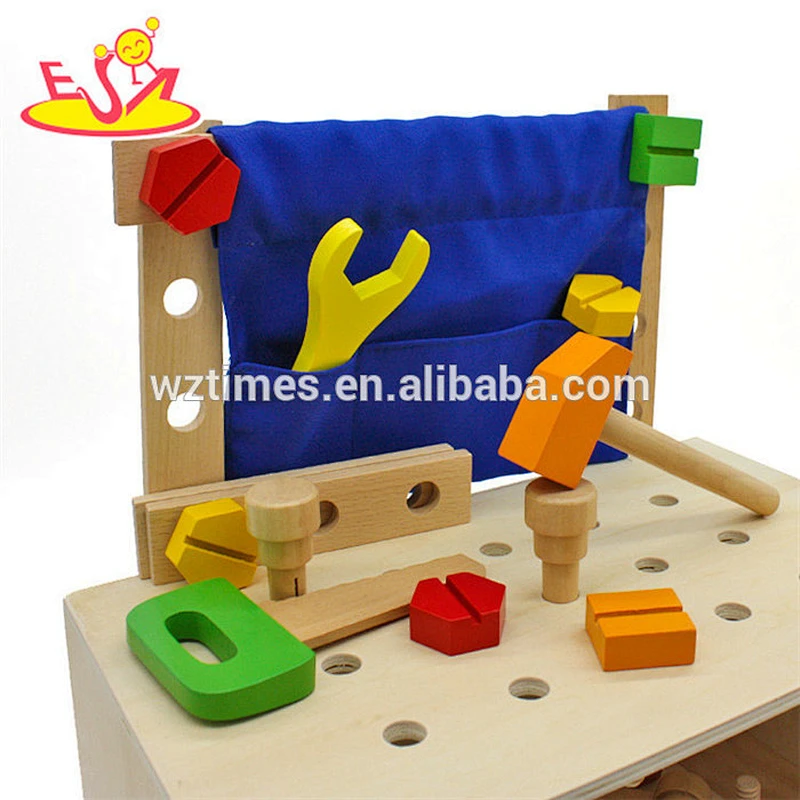 أفضل تصميم متعدد الوظائف خشبية للأطفال أداة مقاعد البدلاء بالجملة W03D033