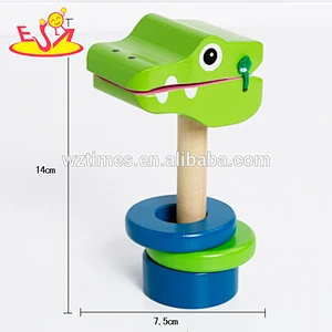 2018 Wholesale hot-selling creative wooden castanet toys W07I122