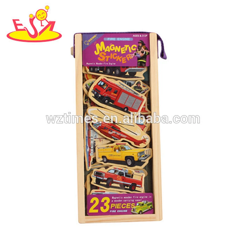 wholesale 23 pieces kids wood magnet toys for education W14J004