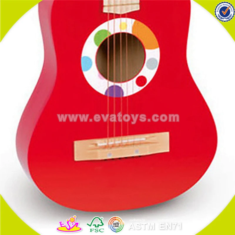 wholesale kids wooden guitar toy high quality baby wooden guitar toy cheap children wooden guitar toy W07H037