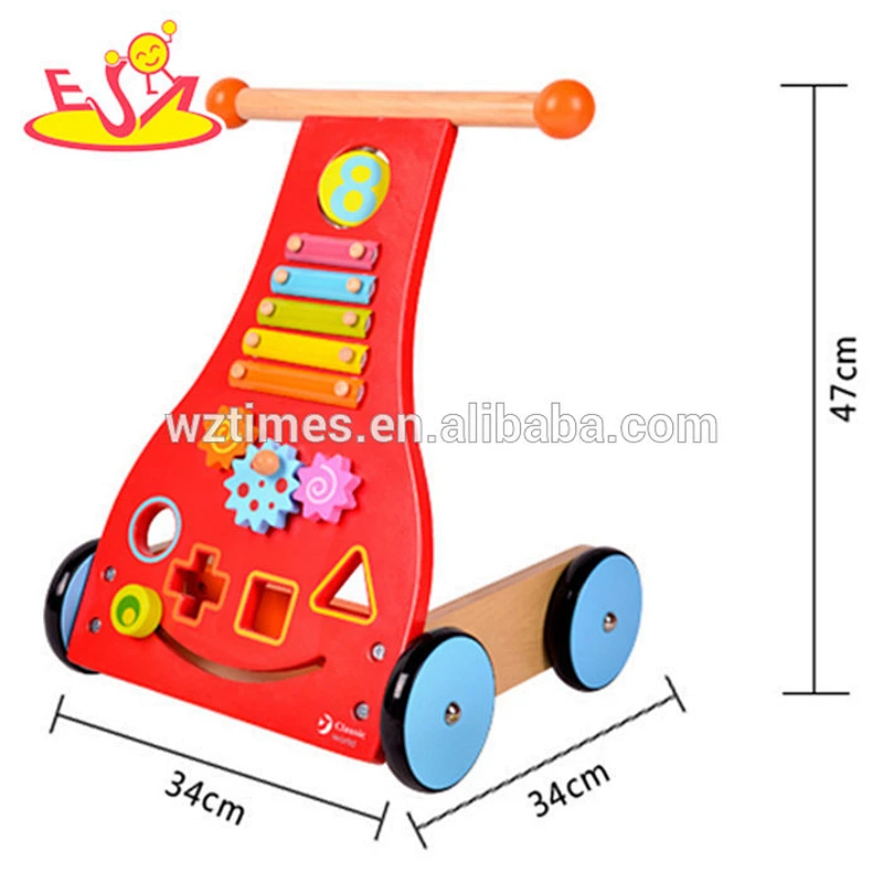 wholesale most popular wooden children walker newly fashioned wooden baby walker for sale W16E045