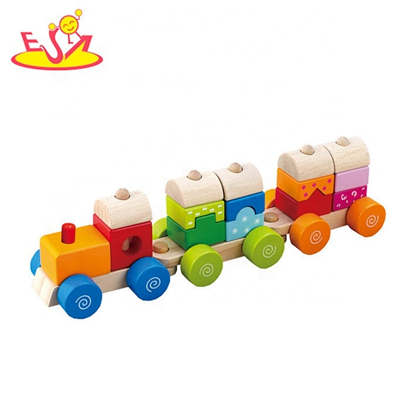 Top sale creative wooden train set with low price W04A068