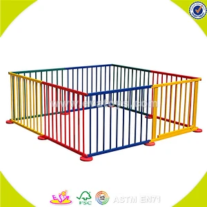 wholesale folding wooden baby playpen for indoor W08H008