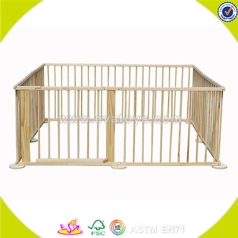 wholesale baby wooden playpen Round or Square children wooden playpen High quality kidz wooden playpen W08H006