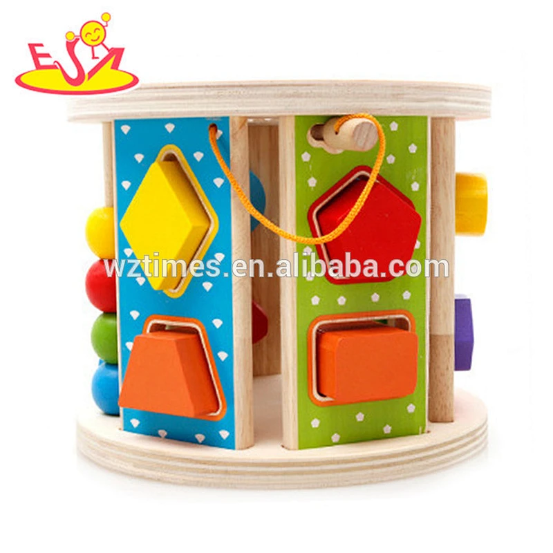wholesale baby wooden shape sorter toys multi-functional kids wooden shape sorter toys W12D066