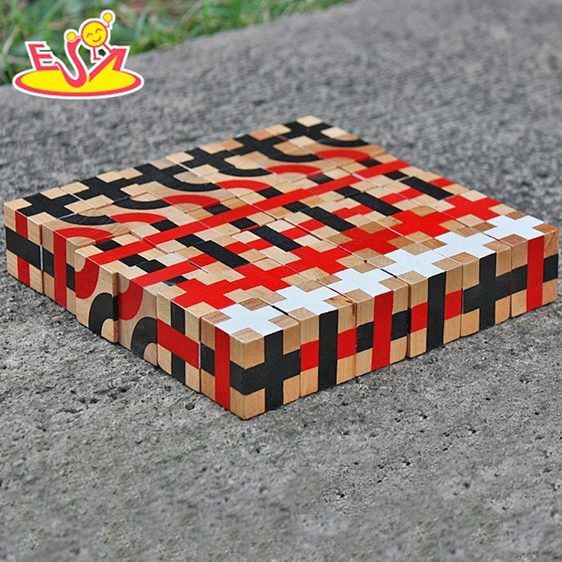 2018 New design 36 pieces educational wooden kids building blocks for sale W13A117