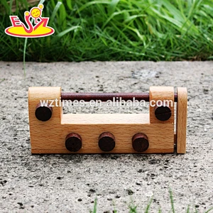 2018 wholesale wooden lock toy educational wooden lock toy top fashion wooden lock toy W02A167