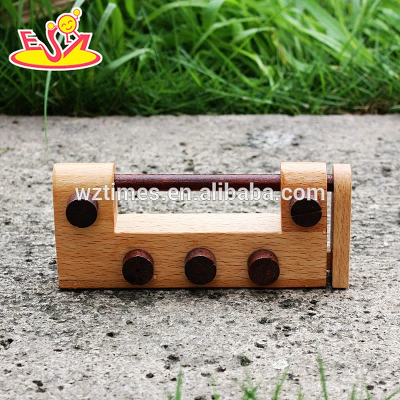 2018 wholesale wooden lock toy educational wooden lock toy top fashion wooden lock toy W02A167