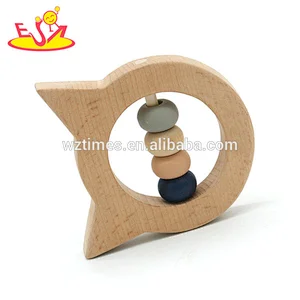 2018 High quality teething aids wooden baby chew toys for newborns W08K028