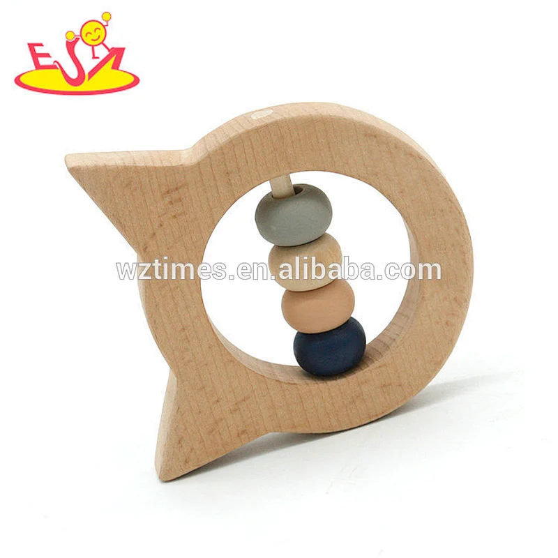 2018 High quality teething aids wooden baby chew toys for newborns W08K028