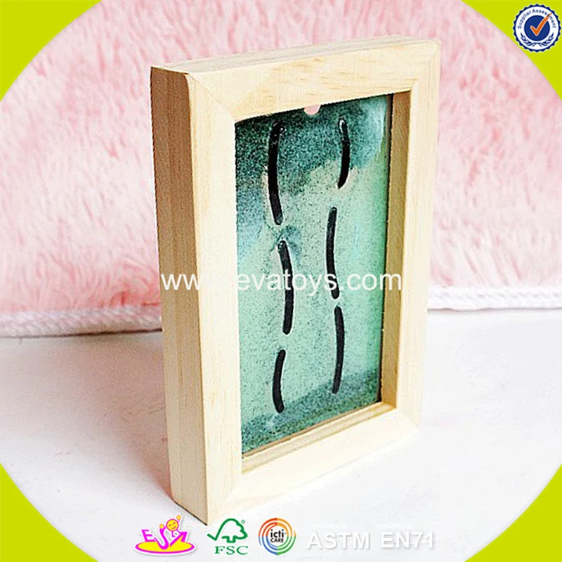 wholesale children wooden colorful sand painting top fashion kids wooden colorful sand painting W02A040