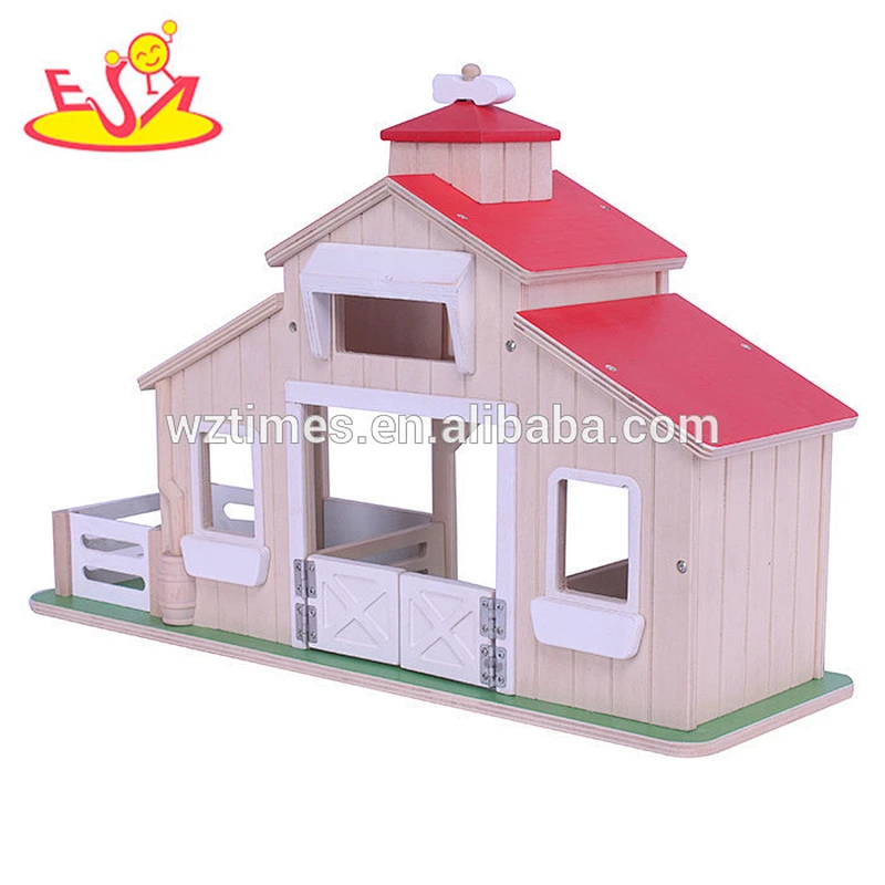 wholesale high quality baby wooden toy farm hot sale kids wooden toy farm W06A127
