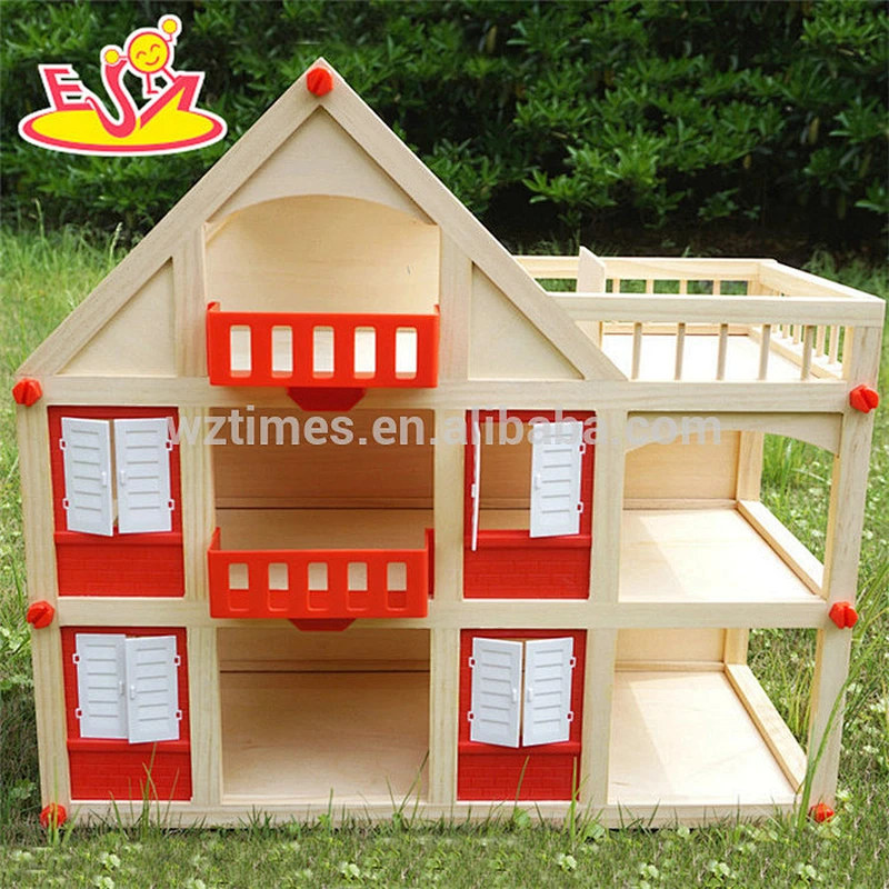 Beste liefert Mini Holz Kleinkind Puppenhaus für Amazon W06A318