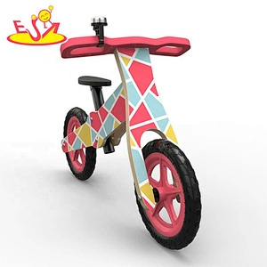high quality girls wooden push bicycle with customize W16C272