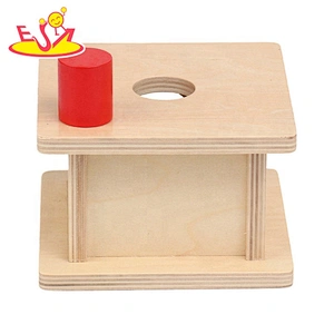 Best design educational wooden montessori permanence box for kids W12F085