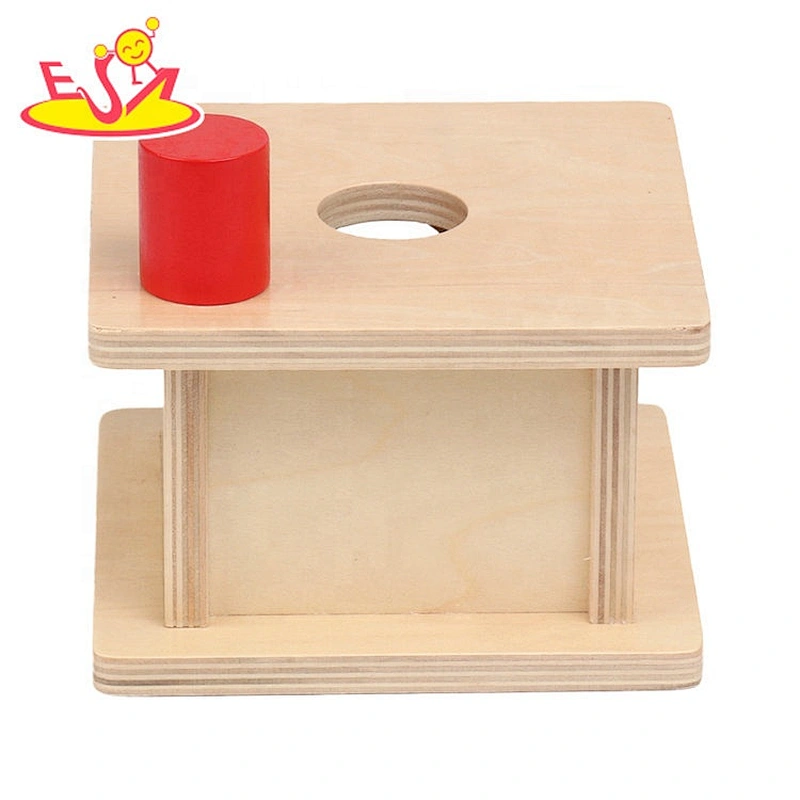 Best design educational wooden montessori permanence box for kids W12F085