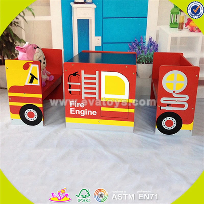 Wholesale beautiful wooden study table chairs,colorful kids wooden study table chairs,top sale study table chairs W08G143