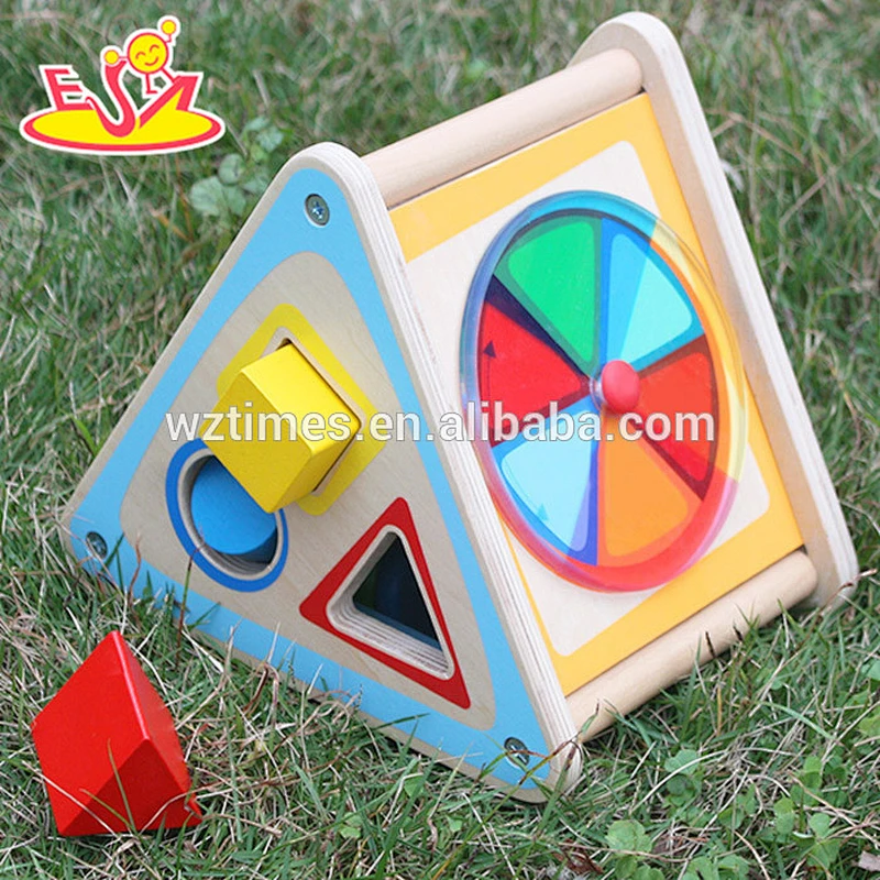 Wholesale blocks recognition wooden puzzle box for kids W12D037