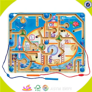 wholesale popular kids wooden toy maze top fashion children wooden toy maze W11H013