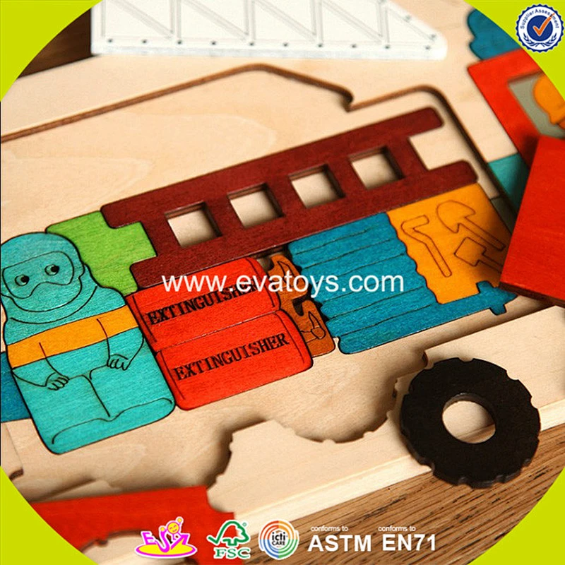 wholesale new design kids wooden 3d puzzle best children wooden 3d puzzle W14A144