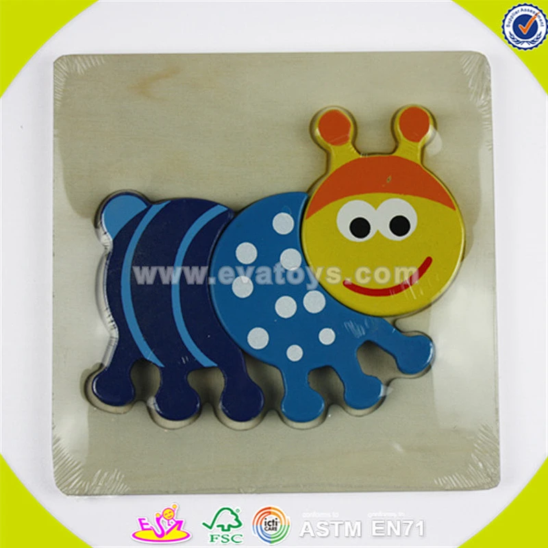 Wholesale car shape kids wooden jigsaw toy fashion baby wooden jigsaw toy best gift children puzzle W14G004