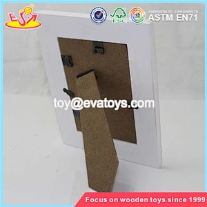New design beautiful white home decoration wooden picture frame W09A030
