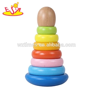 2018 großhandel baby holz regenbogen turm spielzeug billige kinder holz regenbogen turm spielzeug holz regenbogen turm spielzeug W13D118