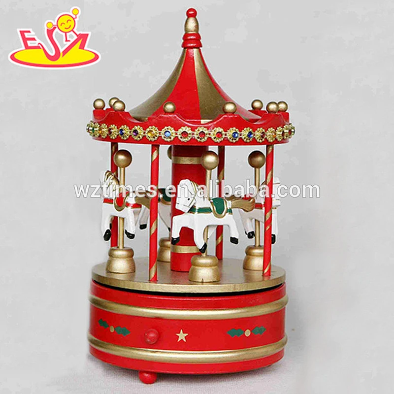 wholesale baby wooden horse music box fashion kids wooden horse music box wooden horse music box W07B014B