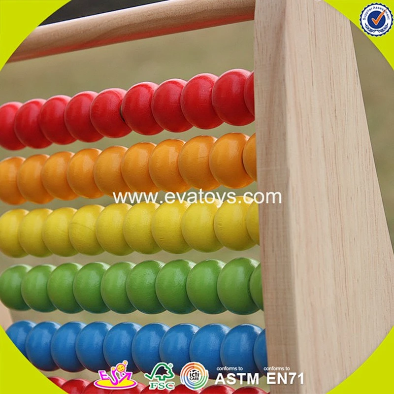 2018 wholesale educational wooden abacus toys for babies new design wooden abacus toys for babies best kids abacus toys W12A027