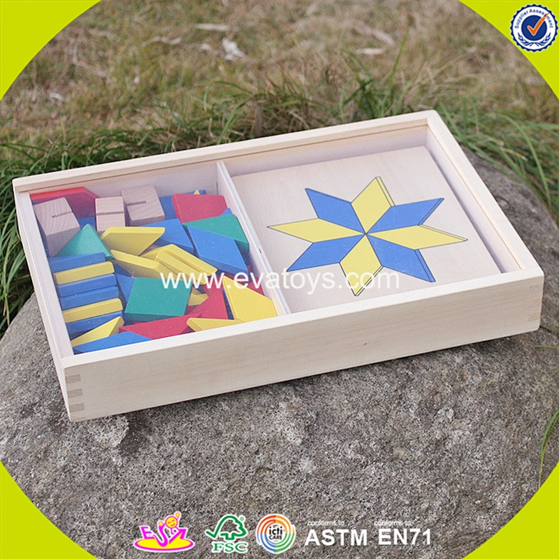 New design preschool wooden shape block toy for children W14A161