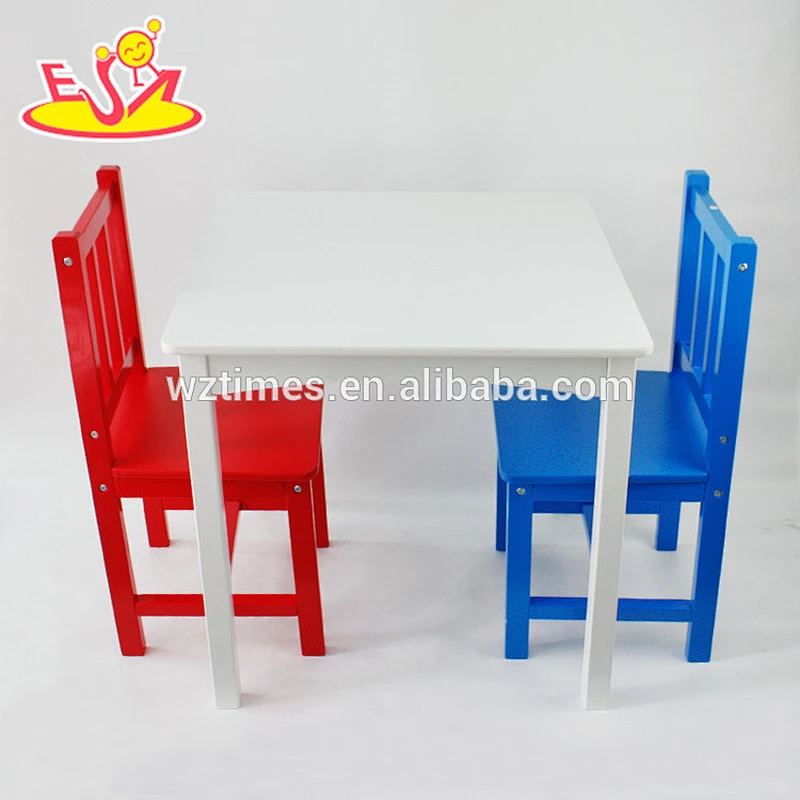 Wholesale hot wooden study table and chairs set,simple style kids table and chairs set,top sale table and chairs set W08G223