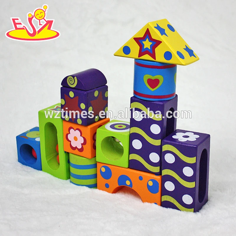 wholesale high quality educational children wooden blocks for sale W13A108