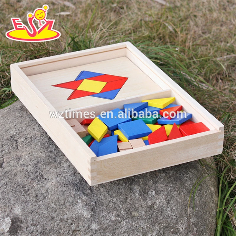 2018 New design wooden jigsaw puzzle for kids educational wooden puzzles for toddlers wooden 3d puzzle toys for babies W14A161