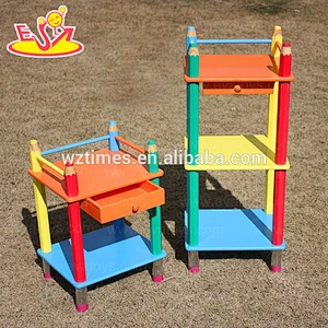 Wholesale top sale baby wooden 2 layer shelf used in home or kindergarten W08C060