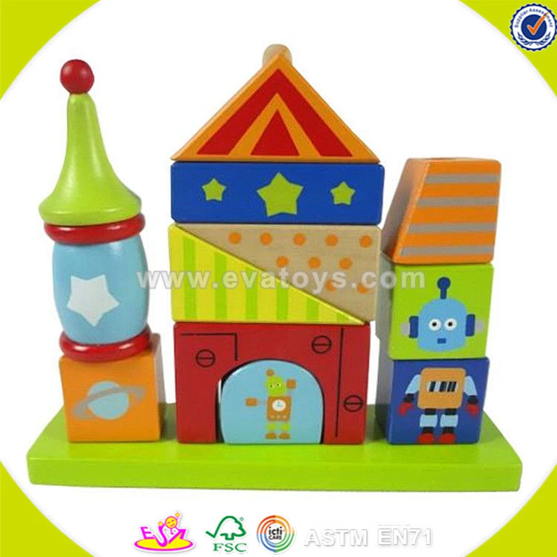 Großhandel bunte hölzerne Sortierblöcke Spiel für Kinder multishape Baby hölzerne Sortierblöcke Spielzeug W13D026