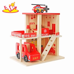 Wholesale cheap children wooden parking toy for selling W04B030