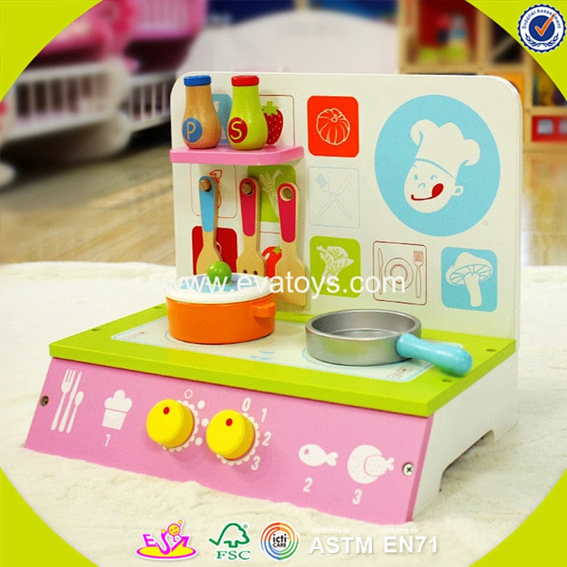 2018 New design wooden table kitchen toy mini wooden table kitchen toy children wooden table kitchen toy W10C185