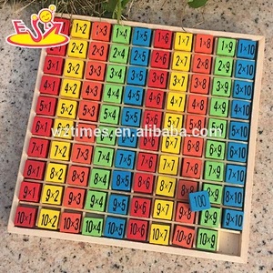 Wholesale best educational math toy multiplication table blocks for kids' early learning W11A020