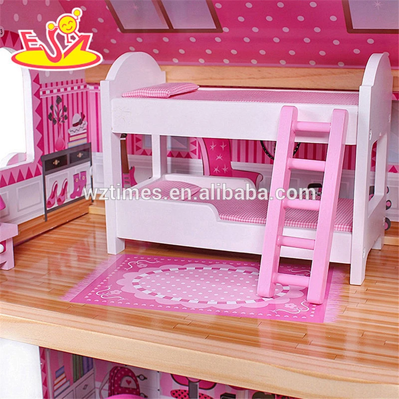 Puppenhaus-Miniaturspielzeug der schönen Kinder hölzernes Puppenhausminiatur W06A228