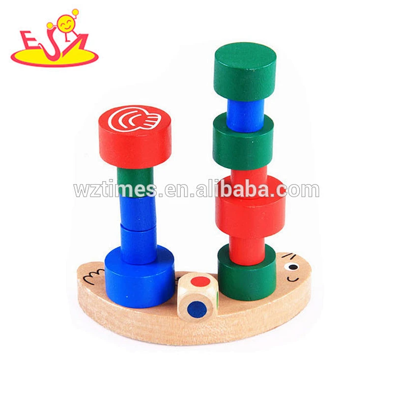 2018 großhandel kinder holz balance spielzeug bunte baby holz balance spielzeug interessante kinder holz balance spielzeug w11f059
