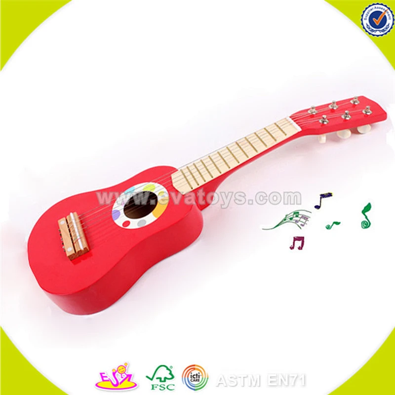 wholesale kids wooden guitar toy high quality baby wooden guitar toy cheap children wooden guitar toy W07H037