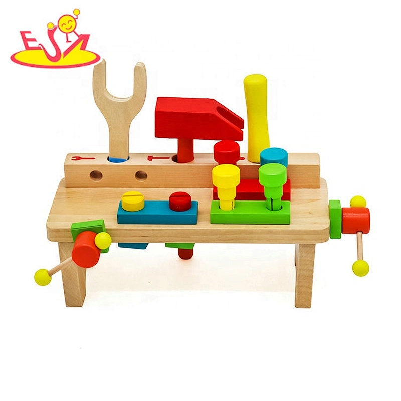 New hottest pretend carpenter wooden toy tool bench for children W03D111