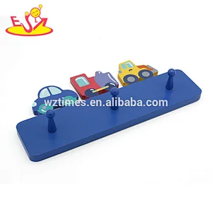 Wholesale high value small clothes hangers wooden kids hangers for sale W09B077