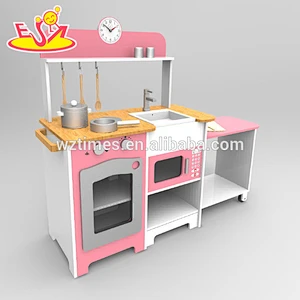Wholesale new multifunctional kids wooden play kitchen toy W10C250